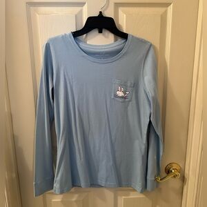 NWT Vineyard Vines Easter Blue Long Sleeve Shirt. Size Small.